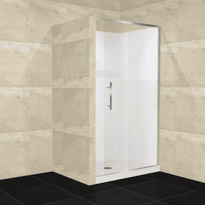 Alcove Shower 1200×900 Framed Sliding Door