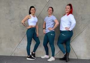 Green: Tall Girl Premium Monarch Leggings - Deep Green