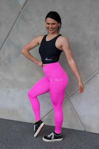 Tall Girl Premium Monarch Leggings - Vibrant Pink