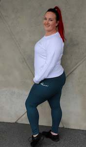 Short Girl Premium Monarch Leggings - Deep Green