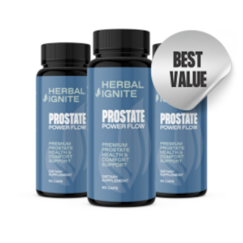 Health supplement: Prostate Power Flow - 3 Month Supply Herbal Ignite