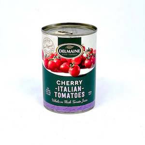 General store operation - mainly grocery: DELMAINE Whole Cherry Tomatoes 400g