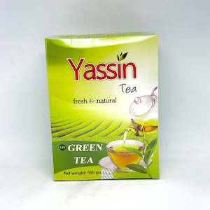 General store operation - mainly grocery: YASSIN Pure Green Tea Leaves 500g