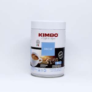 General store operation - mainly grocery: KIMBO Decaffeinated Ground Coffee 250g