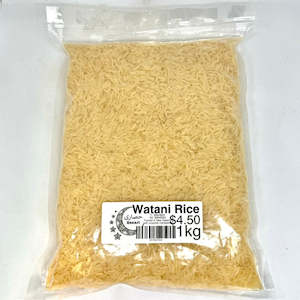 General store operation - mainly grocery: WATANI Golden Sella Rice 1kg