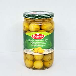 General store operation - mainly grocery: DURRA Green Olives Stuffed w/ Lemon 700g