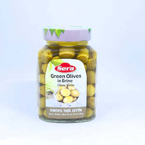 General store operation - mainly grocery: SERA Green Olives 700g