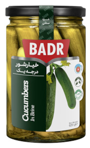 General store operation - mainly grocery: BADR Pickled Cucumbers 620g