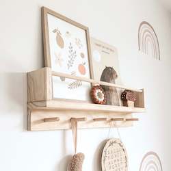 Homewares: SECONDS/DEFECT Book Shelf & Peg Hanger