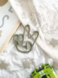 Homewares: Peace hand sign