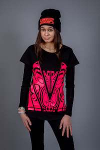 Maori Women's T-Shirt Pink [Fluro]