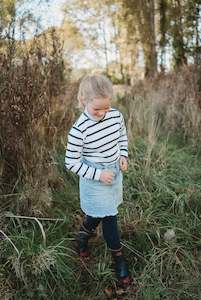 Ollie Skivvy in Navy and White Stripe