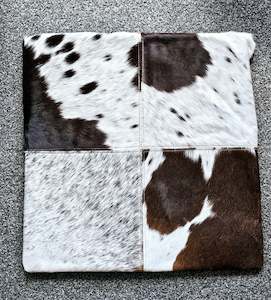 LARGE Cushion Cover - Rustic Choc & White