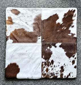 LARGE Cushion Cover - Rustic Choc & White