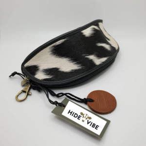 Internet only: Sunnies Case - B&W Cowhide