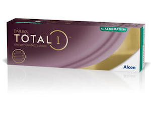 Daily contact lenses: Dailies Total 1 for Astigmatism 30 pack : , Eyecare Birkenhead