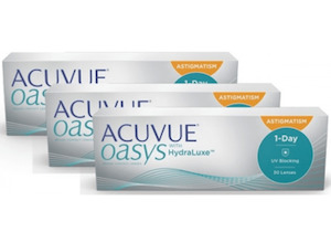 Daily contact lenses: 1-Day Acuvue Oasys for Astigmatism 90 pack : , Eyecare Birkenhead