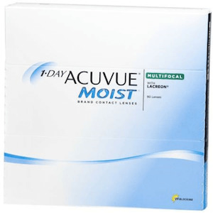 Daily contact lenses: 1 Day Acuvue MOIST Multifocal - 90 pack - .00 : , Eyecare Birkenhead