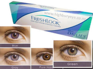 Freshlook 1 day Colors - GREEN : , Eyecare Birkenhead