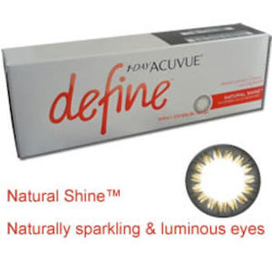 1 Day Acuvue DEFINE NATURAL SHINE STYLE 30 pack : , Eyecare Birkenhead