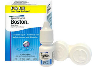 Boston 1 step Liquid Enzymatic Cleaner : , Eyecare Birkenhead