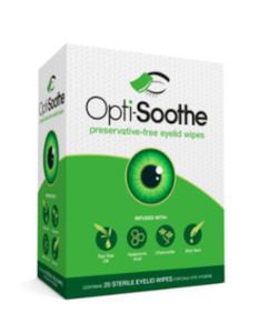 Opti-Soothe Preservative-Free Eyelid Wipes : , Eyecare Birkenhead