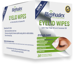 Blephadex Eyelid Wipes - : , Eyecare Birkenhead