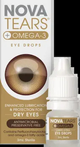 Eye Drops for dry eye and contact lenses: NovaTears plus Omega 3 : , Eyecare Birkenhead