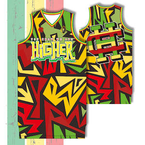 Screen printing: LADIES "JAHLECTRIC" BASKETBALL DRESS