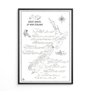 Great Walks Of New Zealand Poster