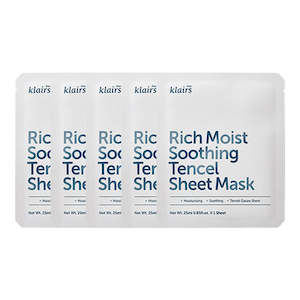 Rich Moist Soothing Tencel Sheet Mask Set [5 Masks]