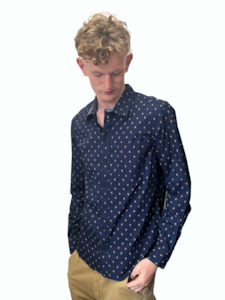 Blend Slim Fit Shirt - Navy