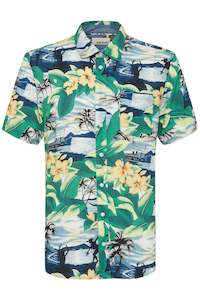 Shirts: Blend Island Print Shirt