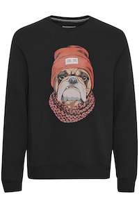 Sweatshirts: Blend Bulldog Sweatshirt - Black