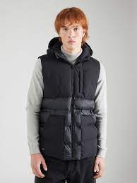 Jackets: Blend Puffer Vest - Black