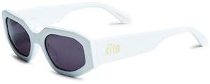 Sito Sunglasses - JUICY : White/Smokey Grey