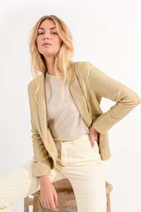 Womens: Molly Bracken Gold Structured Jacket