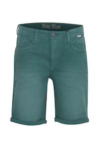 Swimwear: Blend Green Denim Shorts