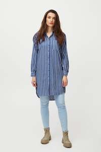 Pulz Blue Shirt Rebecca Dress