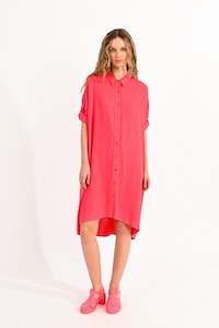 Lili Sidonio 1: Lili Sidonio Coral Shirt Dress