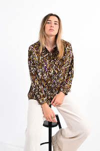 Lili Sidonio Camo Print Shirt