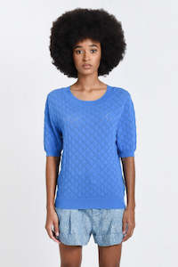 Lili Sidonio Weave Sweater - Blue