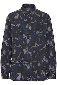 Pulz Lian Denim Jacket - Camo