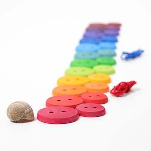 Toy: Grimm's Rainbow Threading Buttons