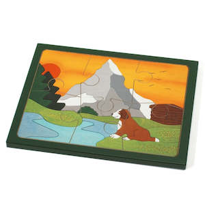 Wooden Puzzle - Dog (6pc)