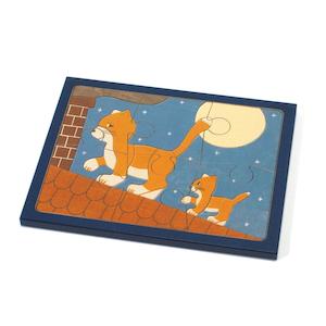 Wooden Puzzle - Cat (6pc)