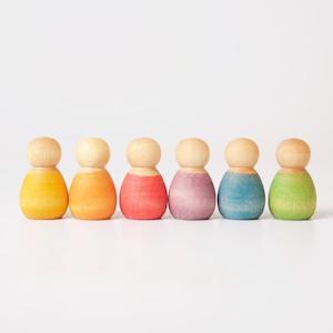 Grapat 'Baby Nins' Wooden Peg People (6)