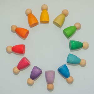 Grapat 'Nins' Wooden Peg People (12)