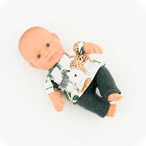 Toy: Safari Print Shirt & Pants - 21cm