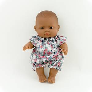 Grey Floral Romper - 21cm